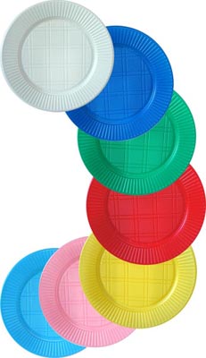 platos de colores